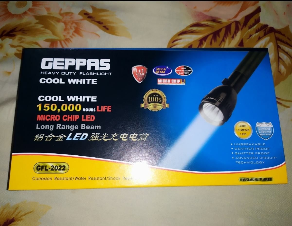 [READY STOCK]//[Geppas]//[2022]//[Led Bulb]//[Rechargeable Flash Light]////RRT