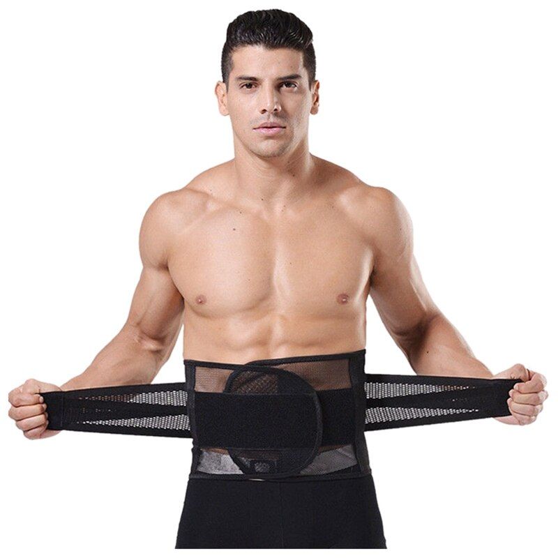 Men Belly Waist Shaper Belt Abdomen Tummy Trimmer Cincher Girdle Burn Fat XL