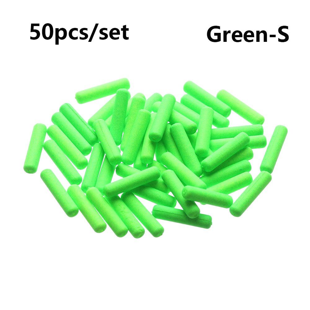 50Pcs Fishing Floats Drift Tail Conspicuous Rubber Beans & Connectors Flotador Pesca Fishing Tackles Tools Accessories 2020 Hot