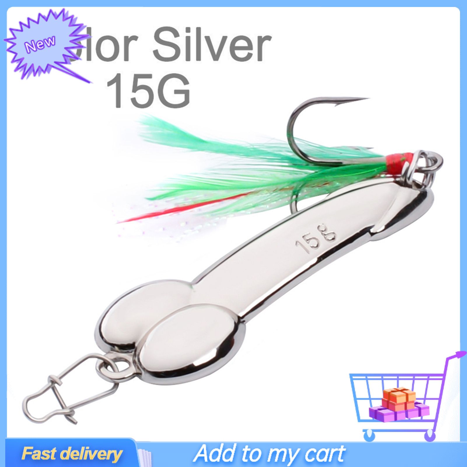 Lure Bright Colors Strong Simulation Metal Small Volume Hanger for Fresh Water