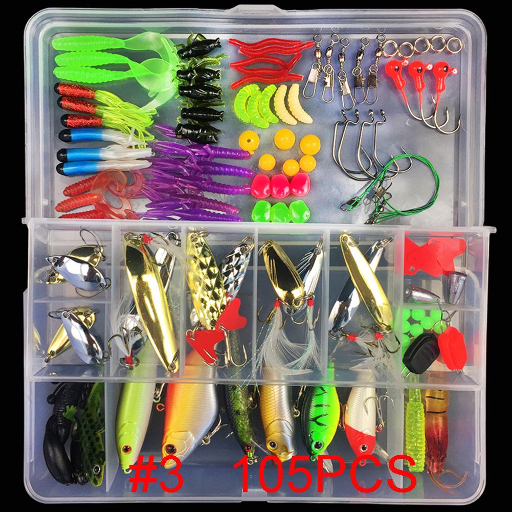 Yfashion Multifunctional Fishing Lure  Bait Artificial bait Fishing Hook Kit