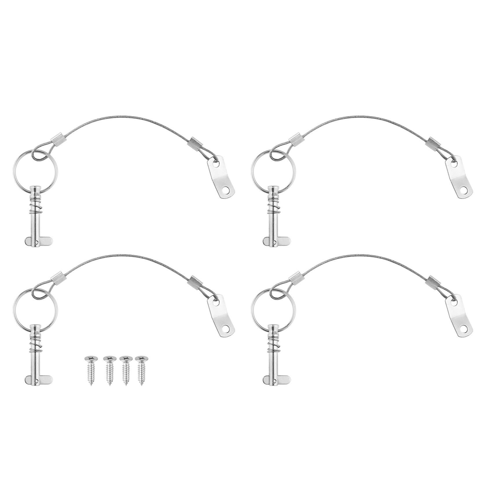 Quick Release Pin 4 PIECES of Quick Release Pin Diameter Drop Cam Spring Steel Bimini Top Pin Marine Hardware