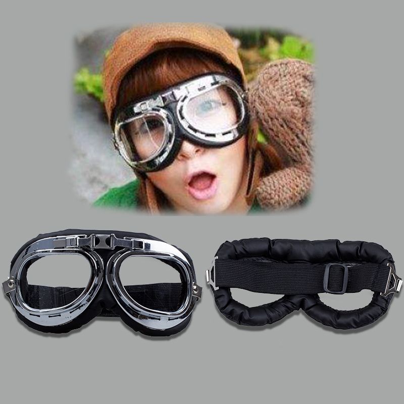 Motorbike Goggles with Smoke Lenses