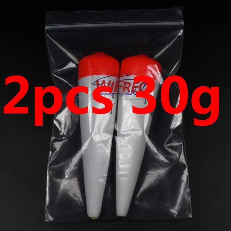 Wifreo 2PCS 15g 20g 30g High Buoyancy EVA Inline Bobber Float Fishing Floats Catfish Pike Float Saltwater Fishing Tool Accessory