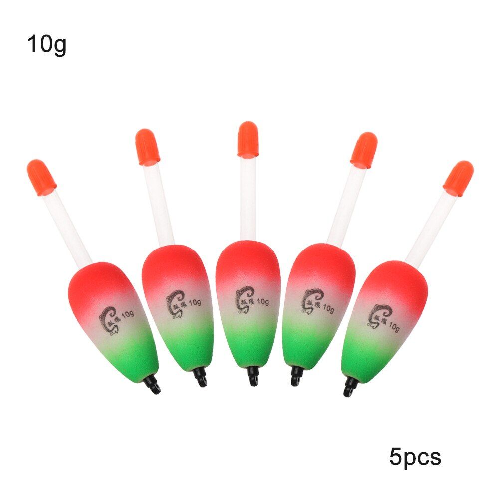 5pcs/set EVA Luminous Floating Floats Sea Rock Fishing Striking Hard Tail Belly Floats 10g/15g/20g/30g/40g/50g/80g/90g/100g