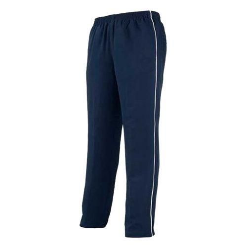 Navy Blue Polyester Trousers For Men