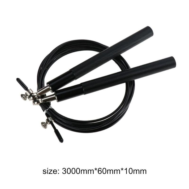 Jump Ropes Fitness Gym Heavy Steel Wire Rope Swivel Skipping Rope for Boxing Fitness Workout Gym Exerciser Skipping Rope