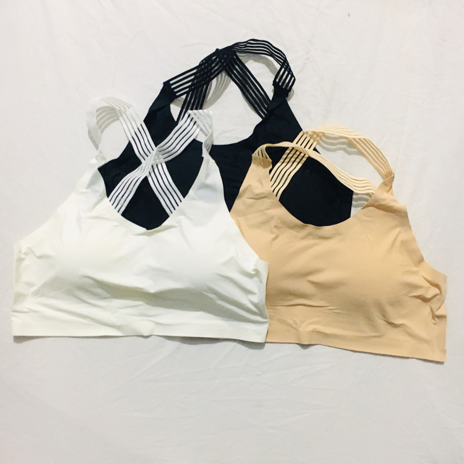 Ice Silk Seamless Sport Bralette Bra Lingerie With Pad
