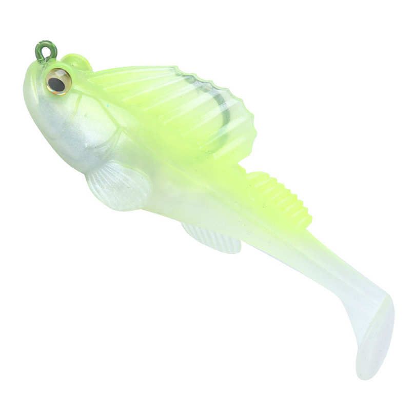 Artificial Fishing Lure 20g 7.5cm T Tail Wrap PVC Simulation Bait Soft Accessory
