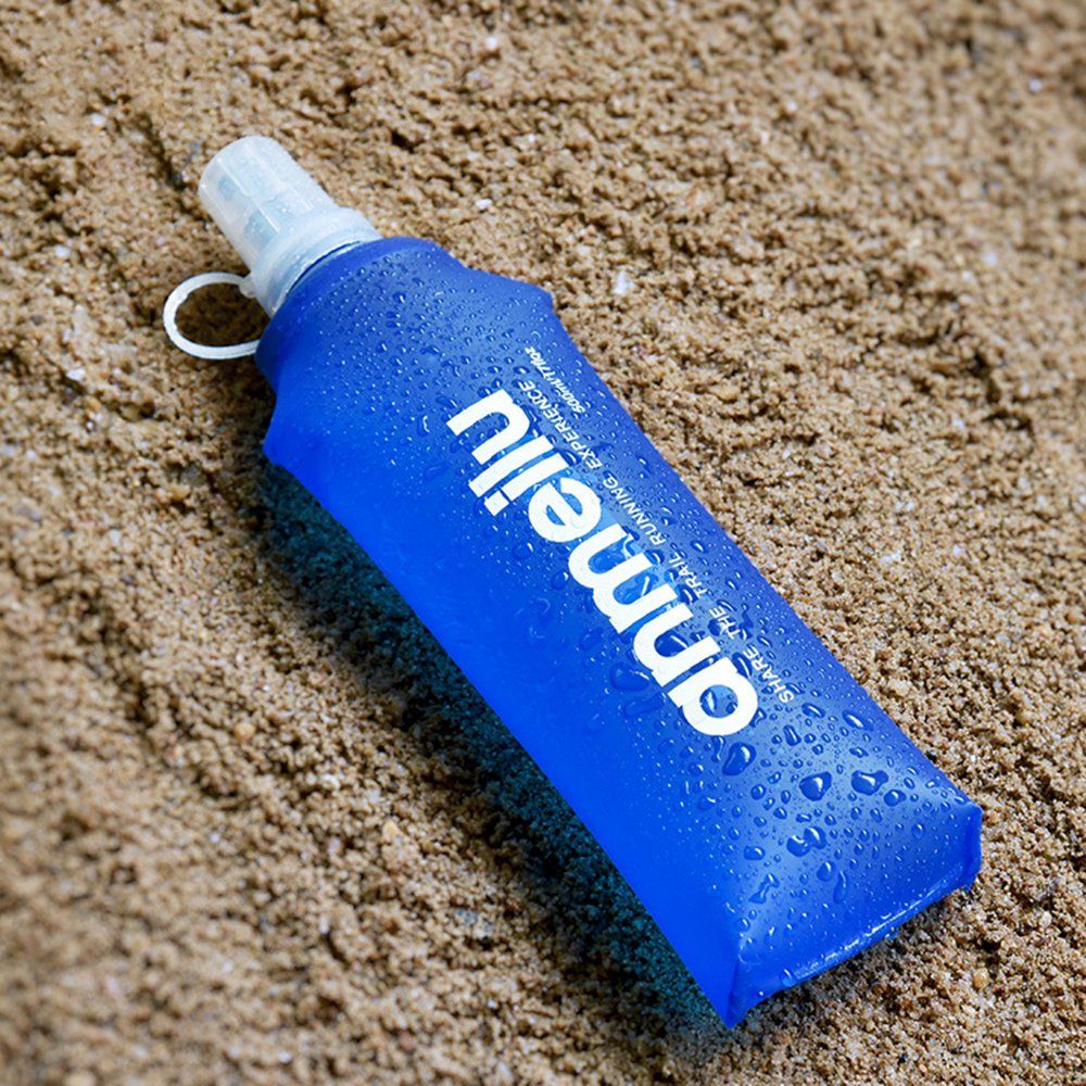 ANMEILU 500Ml Outdoor Sports Folding Soft Water Bottle Tpu Water Bag Marathon Running Foldable Hydrating Soft Bottle (Bpa Free)