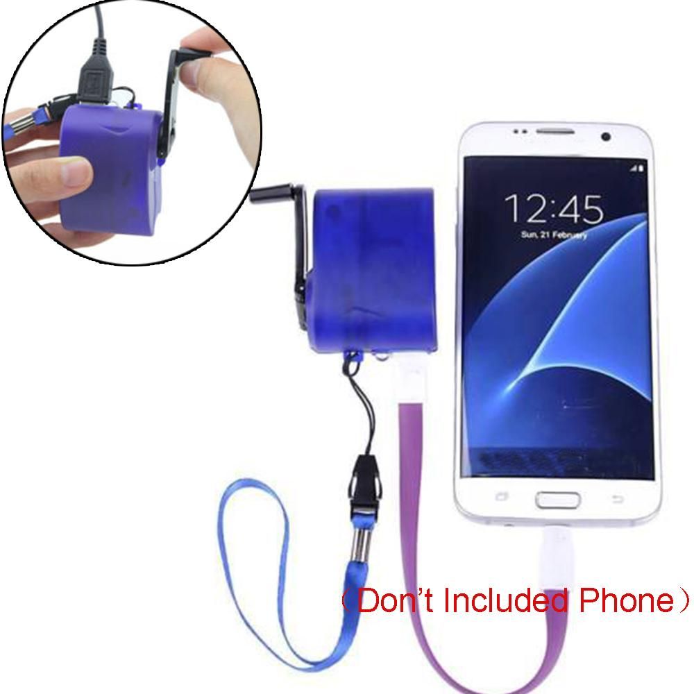 New Max Travel SOS Survival Mobile Dynamo phone charger For Android usb Hand crank
