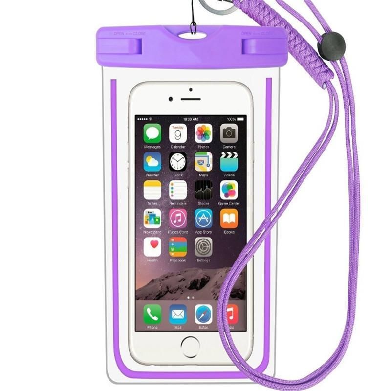 Waterproof Phone Pouch Drift Diving Swimming Bag Underwater Dry Bag Case Cover For Phone Water Sports Beach Pool Skiing 6 inch