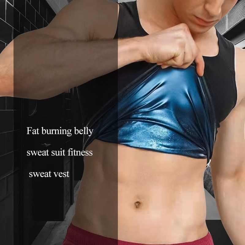 Men Thermo Shirt Sweat Sauna Tank Tops Body Waist Trainer Slimming Vest Fitness Comfortable Shapewear Belt Body Men