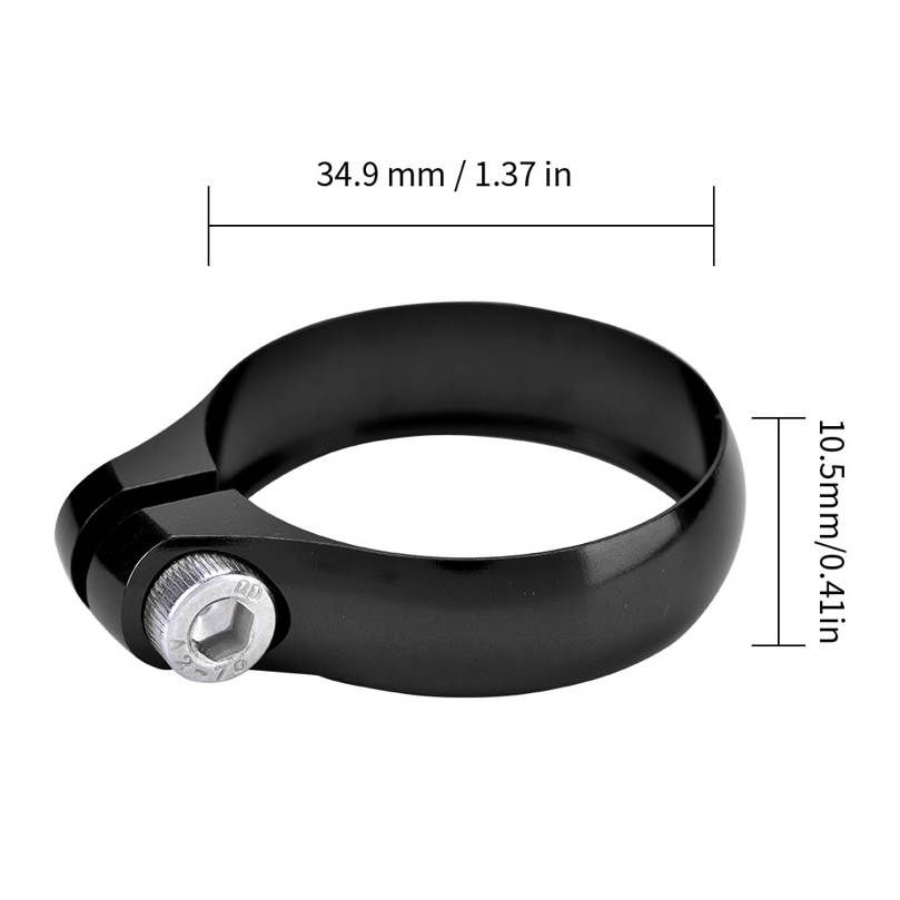 34.9mm Seat Post Clamp for Mountain Bike Road Bicycle Aluminium Alloy Durable