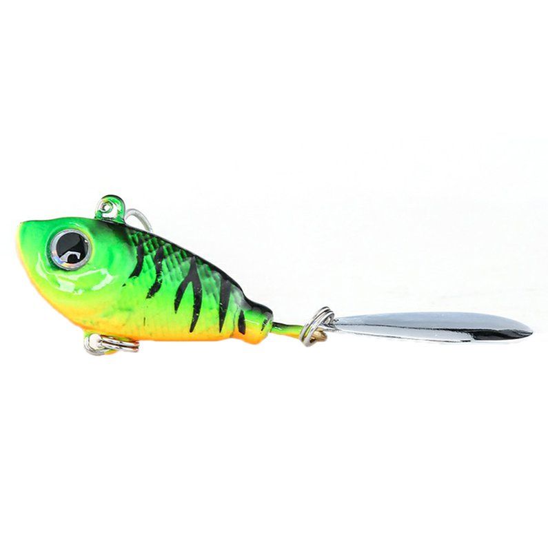 Fish Type 32G Long-Cast Iron Plate With Rotating Sequins Lead Bait Long-Range