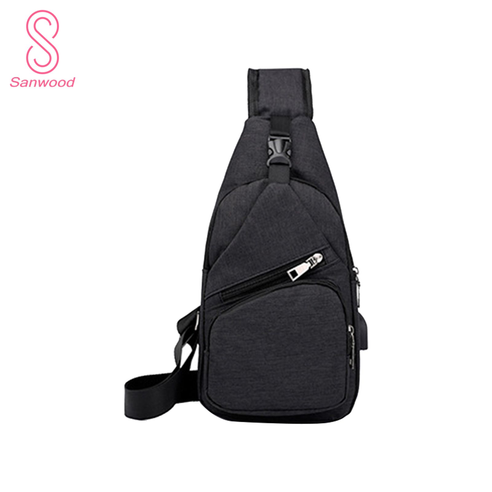 Crossbody Bag Large Capity Cst Bkpk with USB Charg Interfe