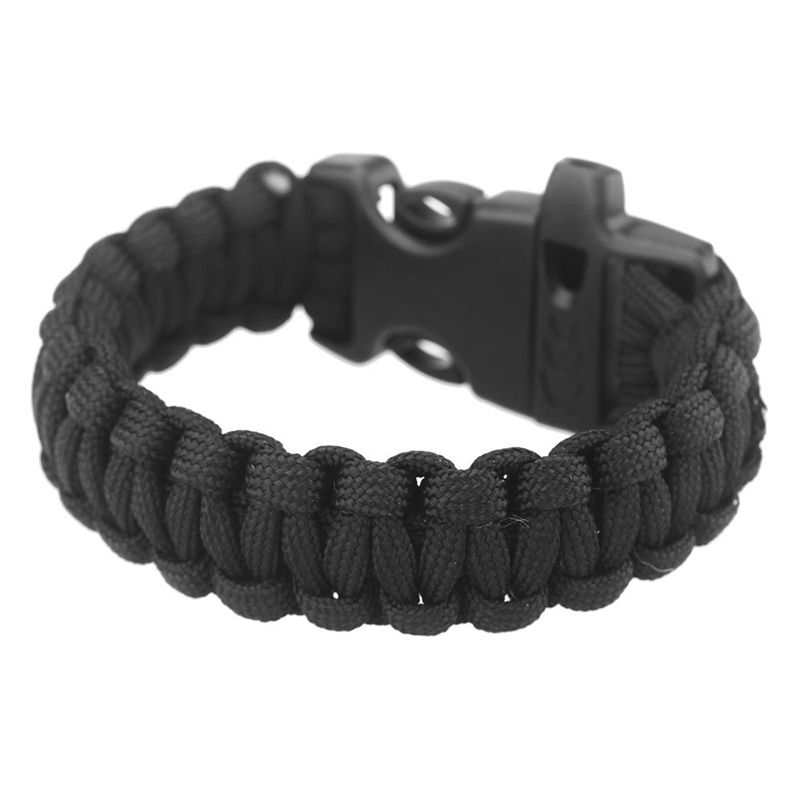 Paracord Parachute Cord Emergency Survival Bracelet Rope with Whistle Buckle Outdoor Camping
