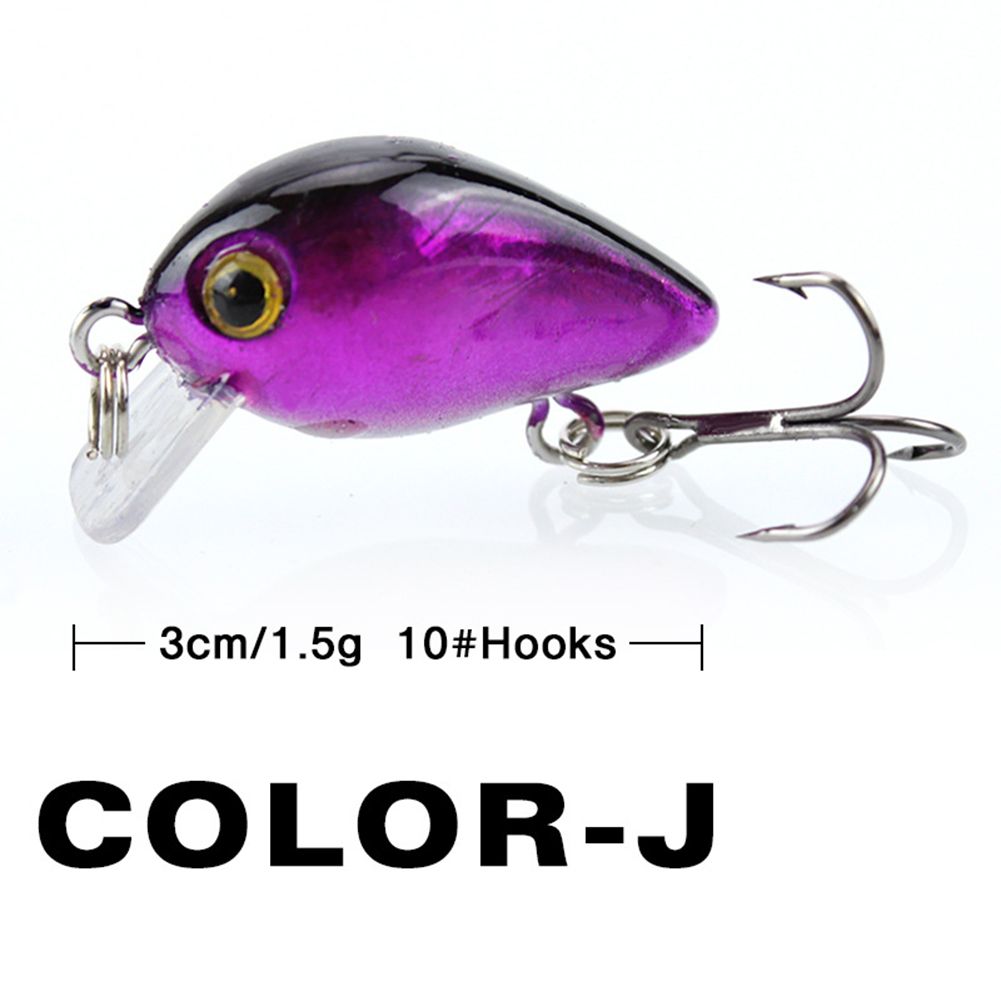 Fishing  Lure Bait ni nnow 3cm/1.5g Wobblers Crank Bait 10  Artificial Lures