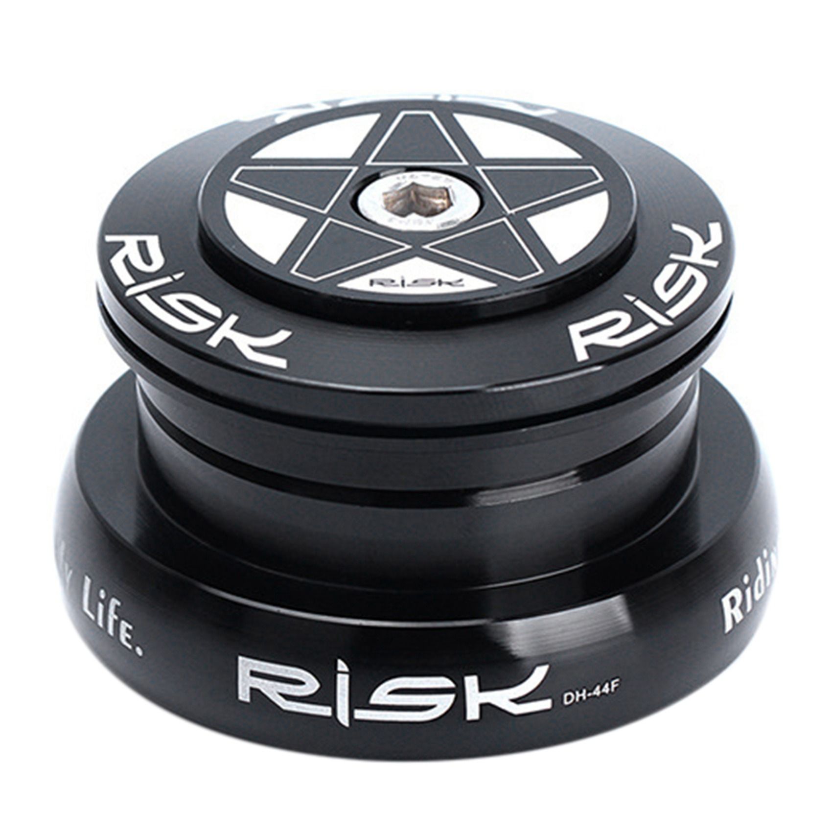 RISK Dual-Use Bicycle External Cup Headset for 44mm Straight Head Tube with 28.6mm Straight Fork or 1.5 Taper Pipe Fork