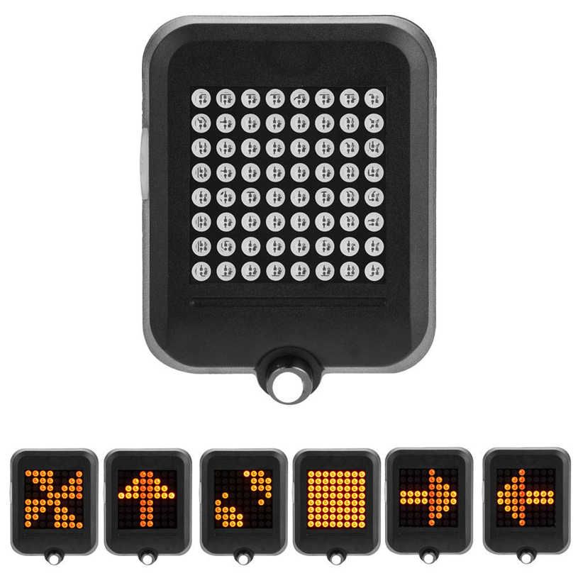 Bike Turn Signal Rear Tail Light LED Waterproof USB Cycling Safety Warning Lamp