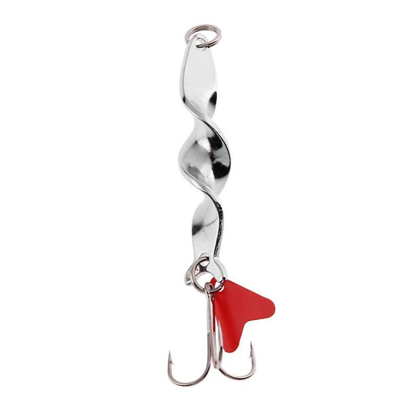 Yfashion 10g 14g 21g 28g Spiral Design Metal Spoon Fishing Lures Artificial Spinner Bait Crank Bait with Hooks