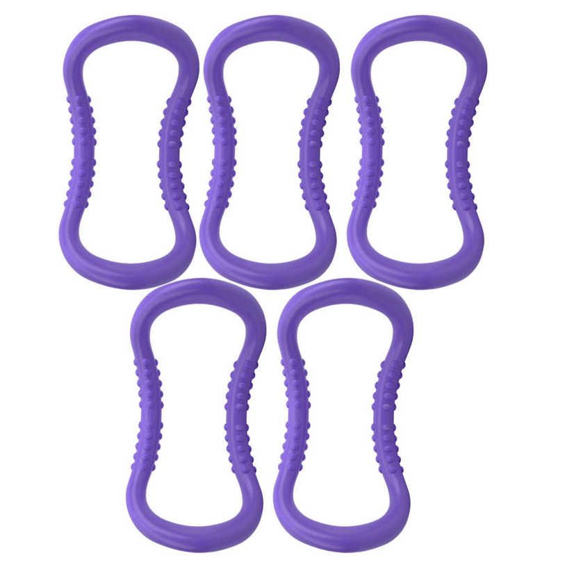5pcs Yoga Ring Workout Double Point Massage Fitness Circle Home Exercise Training