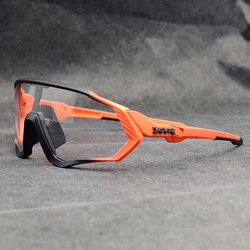 New Photochromic Cycling Goggles Mountain Bike Cycling Glasses Outdoor Sports Cycling Sunglasses UV400 Eyewear 1 Lens