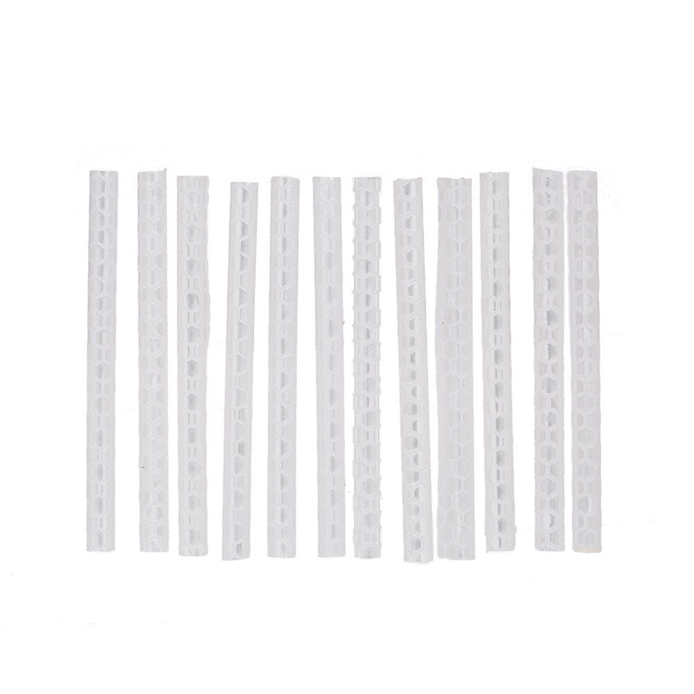 12PCS Bicycle Bike Wheel Spokes Reflective Sticks Tube Safe Cycling Spoke Reflector Safety Clip Wheel Reflective Tube Bicycle Decoration Light 75mm