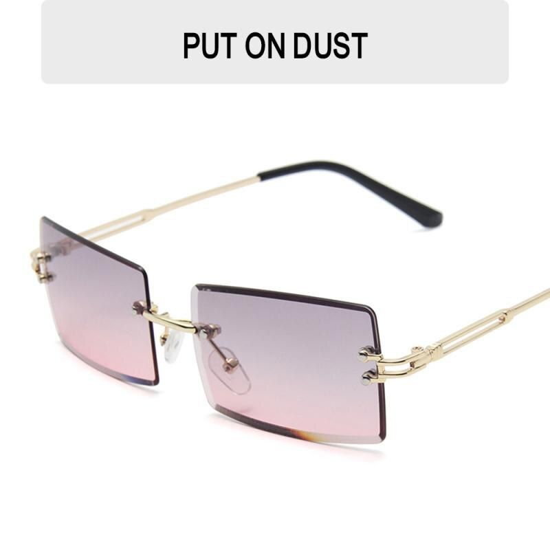 New Women's Sunglasses Square Rimless Sunglasses Rectangular Sunglasses,metal Square Sunglasses,beach Glasses