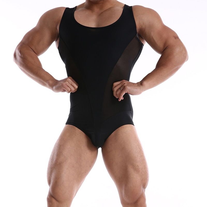 Men's Bodysuit Corset High Elasticity One-piece Clothing Shapers Slim Corrective Body Sculpting Pulling Underwear Jumpsuits