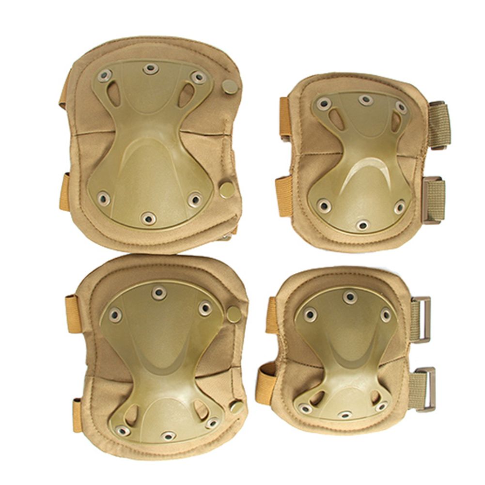Outdoor Hunting Sports Army Airsoft Safety Protective Cover Elbow Knee Pad Set