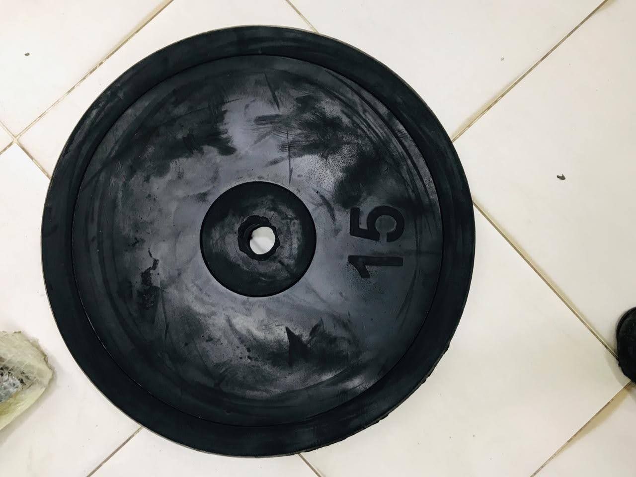 Rubber dhmbbell plate