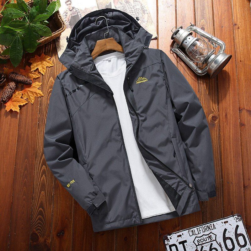 Outdoor Jacket Waterproof Hoodie Breathable Casual Jacket Spring Autumn Outwear Tourism Windbreaker Mountain Male Clothing