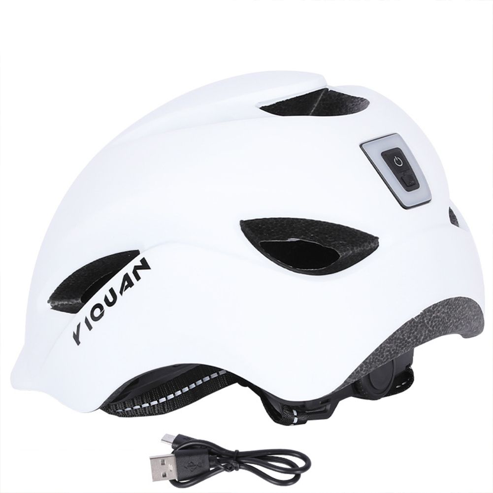 Yfashion Cycling  Helmet Breathable Night Riding Helmet Mountain Road Bike Helmet For Men Women