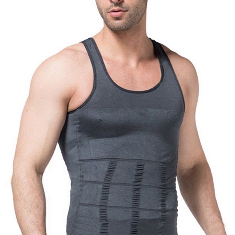 Men's Slimming Body Shapewear Corset T-Shirt Compression Abdomen Tummy Belly Control Slim Waist Cincher Underwear Sports shirt