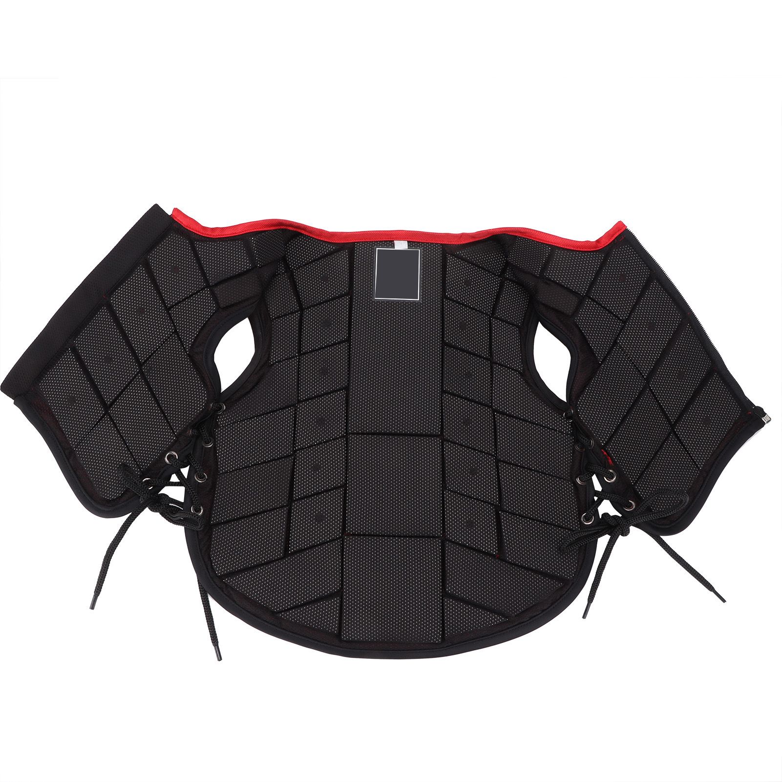 Kids Equestrian Vest Protective Foam Padded Shock Absorption Red for Horse Riding Training Protector