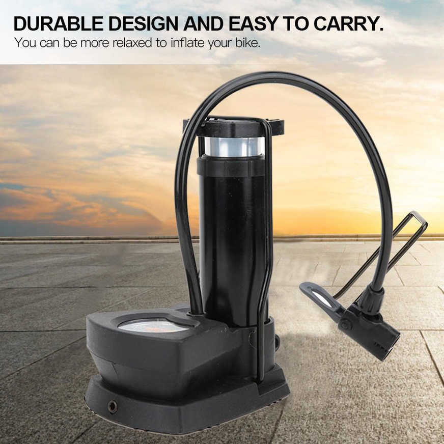 Cycling Bike Air Pump Bicycle Ball Foot Inflator with Pressure Gauge 120psi Hot