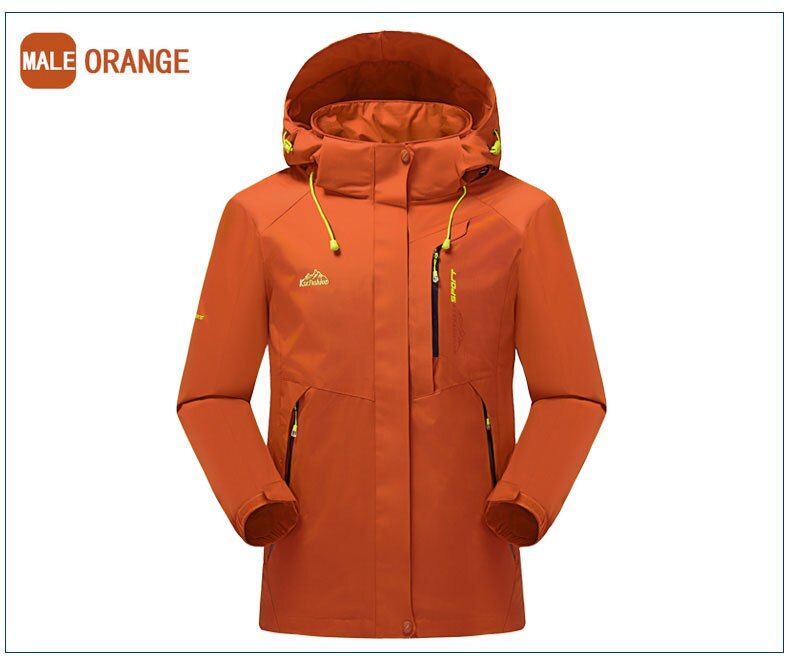LNGXO Hiking Waterproof Jacket Men Women Traveling Rain Coat  Windbreaker Clothes Outdoor Srts Jackets Couples