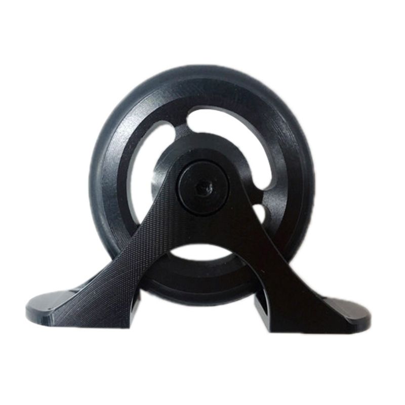 1 Pcs Folding Bike Easy Wheels Bike Single Mudguard Fender Wheel Rollers for Brompton Black