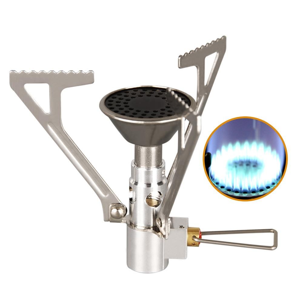 Outdoor Camping Stove Mini Portable Backpacking Ga-s Stove Hiking Picnic Climbing Folding Pocket Stove Outdoor Equipment