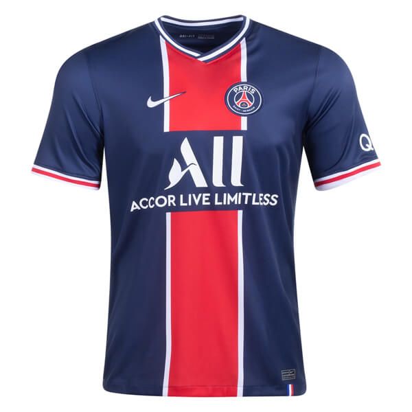 Paris Saint Germain PSG Home 2020/21 Short Sleeve Mesh Cotton Jersey - Premium Quality (Thai)