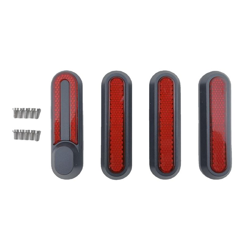 4PCS Electric Scooter Motor Protection Cover Wheel Decoration Cover Reflective Strip for Xiaomi M365 1S PRO PRO2