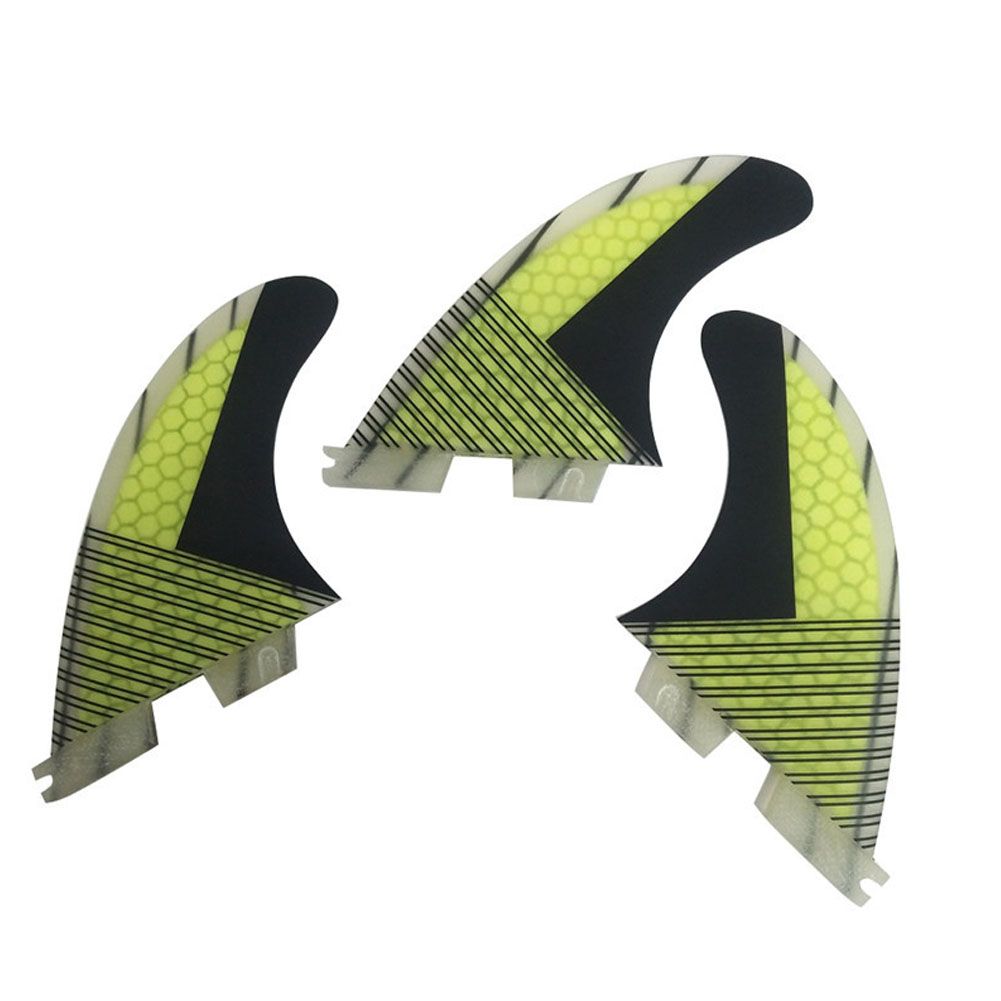 Yfashion Fins Fiberglass Honeycomb FCS2 Fins 5 Fin Surfboard Fin in Surfing