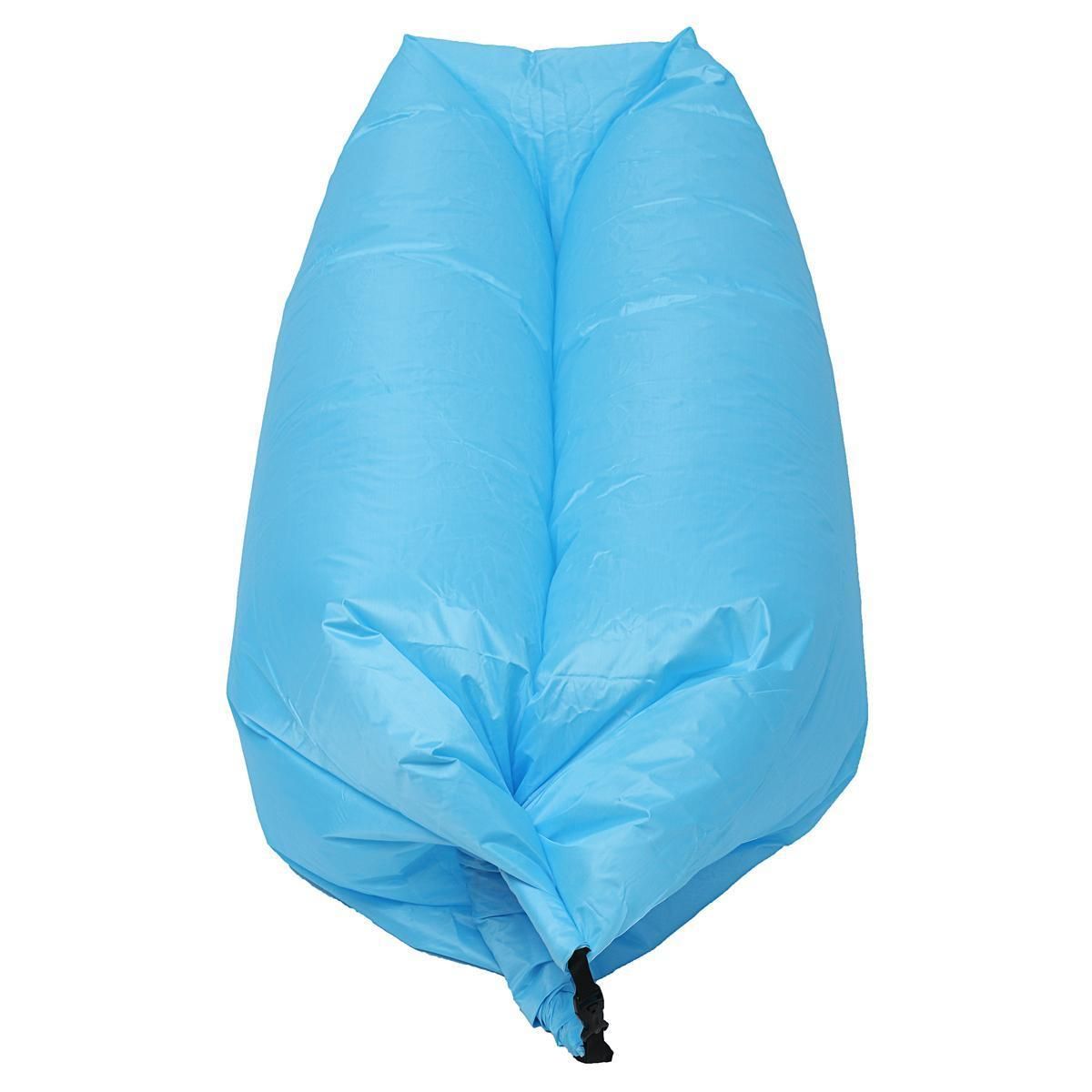 Inflatable Air Sofa Bed Lazy Sleeping Camping Bag Beach Hangout Couch Windbed