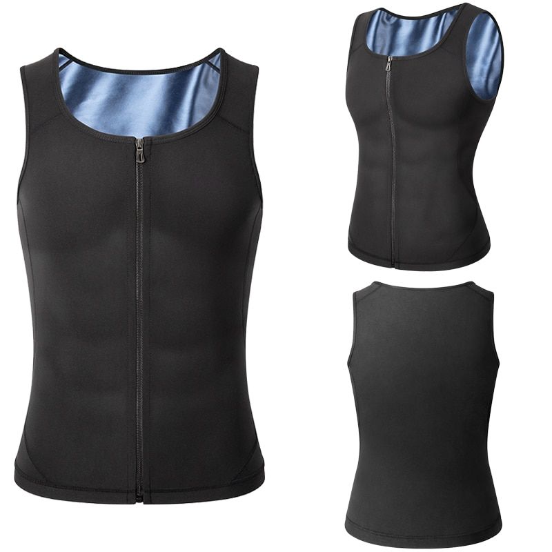 Men Body Shaper Sauna Vest Waist Trainer Sweat Shirt Corset Top Abdomen Shapewear Corset Belly Fat Burn Fitness Slimming Belt