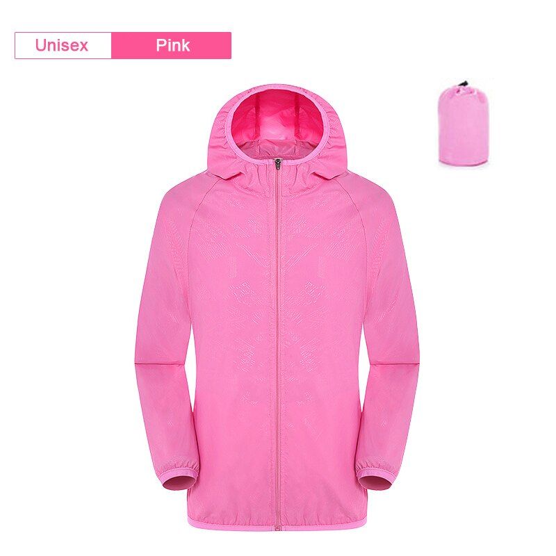 Camping Rain Jacket Men Women Waterproof Sun Protection Clothing Fishing  Clothes Quick Dry Skin Windbreaker Anti UV Coat