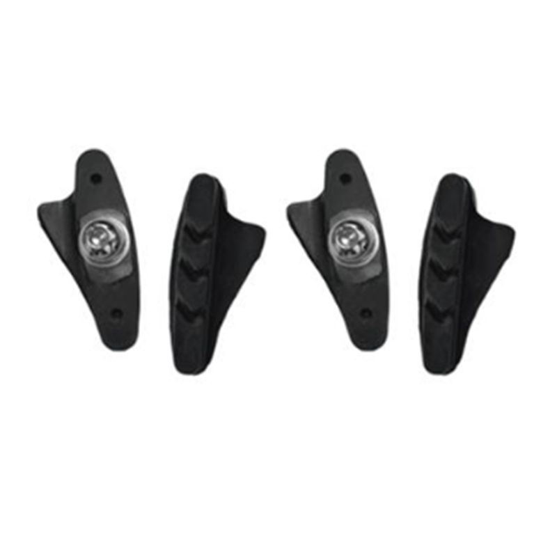 2 Pairs Road Bike C-Brake Caliper Pads Bicycle Brake Shoes Rubber Blocks Light-Weight Replaceable for Shimano ,bicycle brake pads