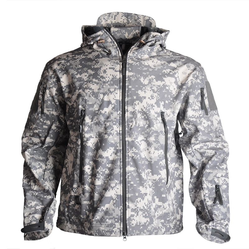 Tactical Jacket Airsoft Hiking Jackets+Pants Shark Skin Soft Shell Cloth Windbreaker Waterproof Hood Military Outdoor Jacket