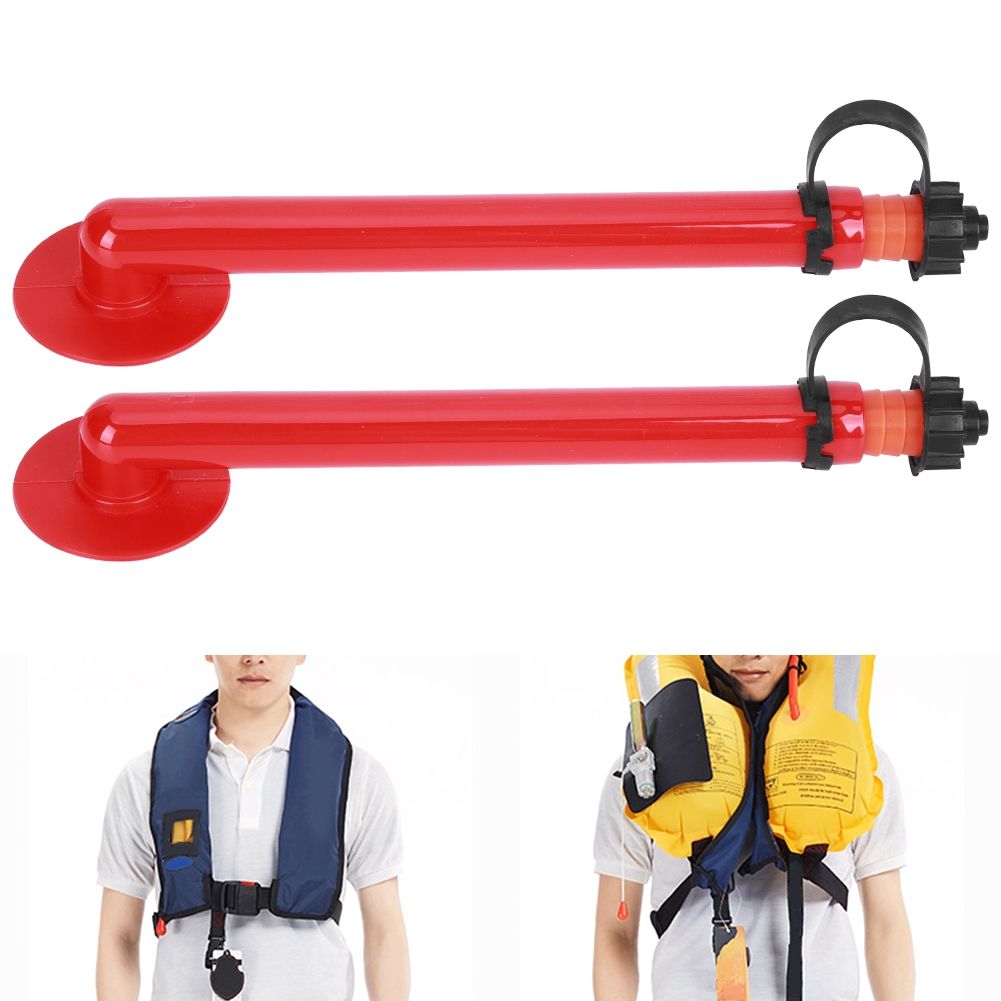 Life Vest Accessory 2PCS PVC Plastic Automatic Inflator Lightweight Inflatable Outdoor Swimming Jacket Special Tool