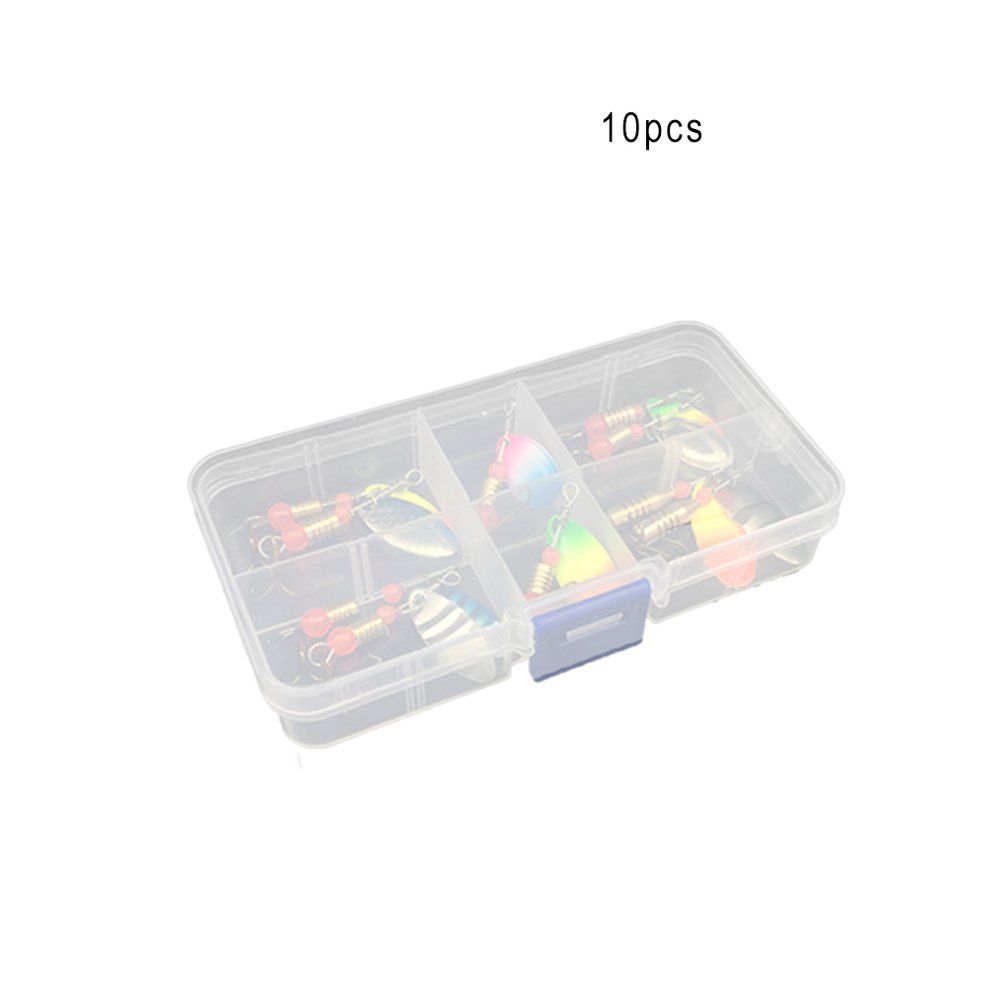 Bait Rotating Sequins Composite Sequins Bait Fresh Water Hard Lure Fishing Set-Multicolor 10pcs